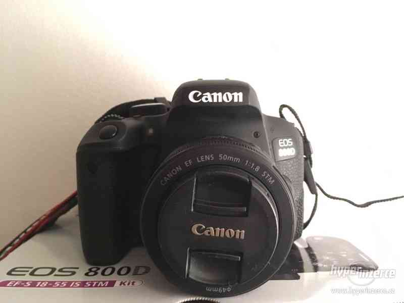 Nová Zrcadlovka Canon EOS 800D + dva objektivy - foto 3