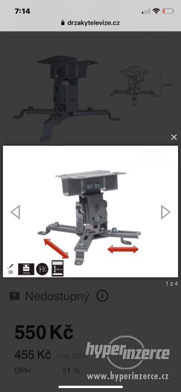 P1100 acer , Nobo platno, stropni drzak - foto 14