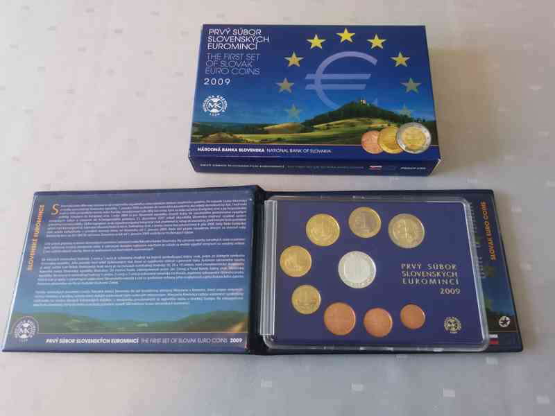 První soubor SK euromincí 2009 proof - foto 2