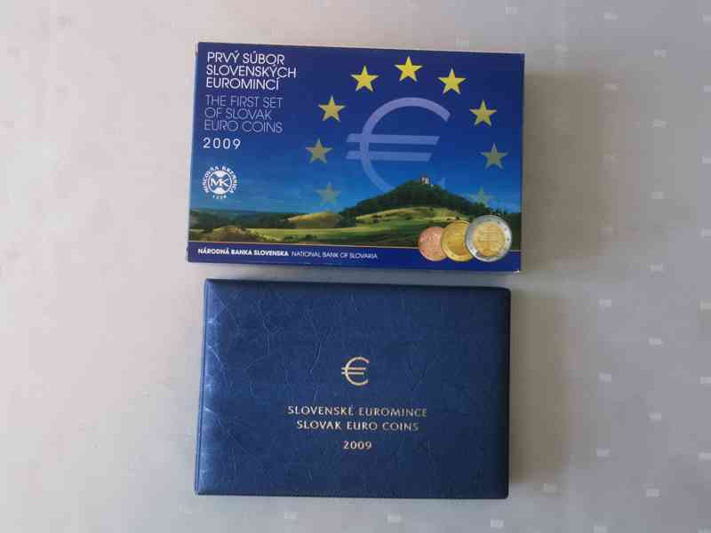 První soubor SK euromincí 2009 proof - foto 1