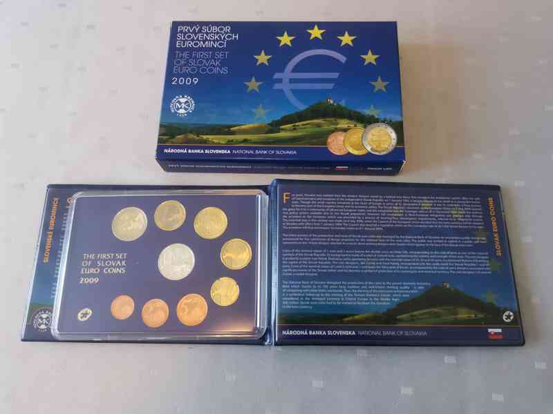 První soubor SK euromincí 2009 proof - foto 3