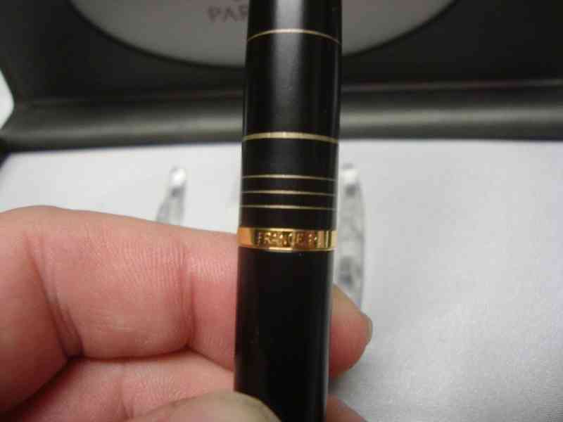 Luxusní bombičkové pero Parker kompletní balení + náplně - foto 11