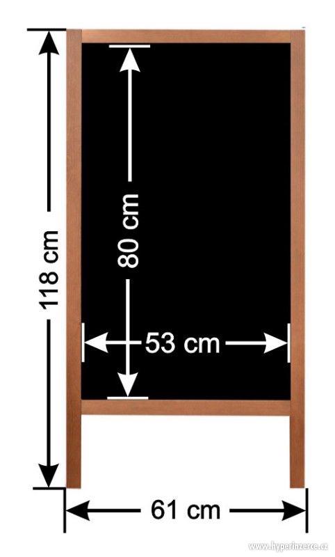 Dřevěné reklamní áčkové tabule 118 x 61 cm - foto 2