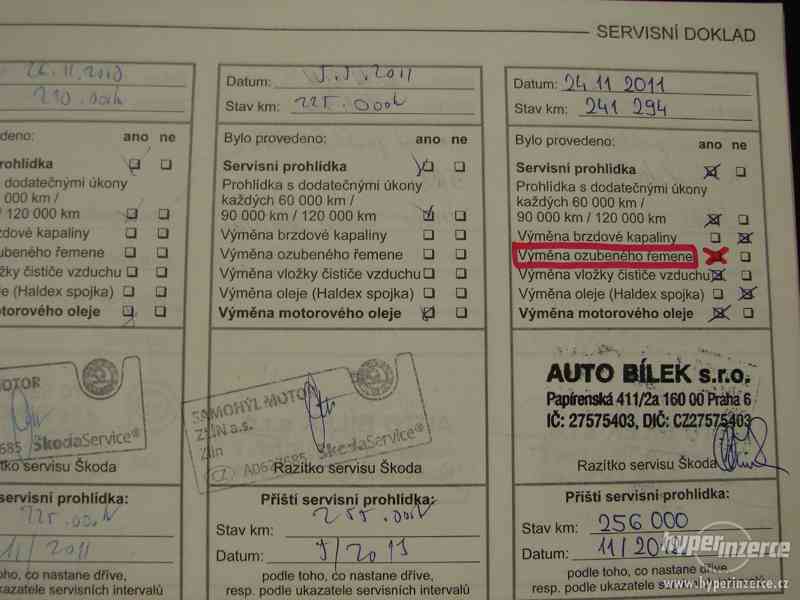 Škoda Octavia 1.9 TDI r,v,2005 (servisní knížka) - foto 20