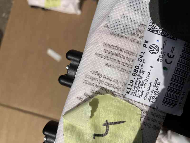 sedackovy airbag predni levy sedacky VW ID4 - foto 2