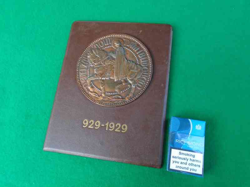 BRONZOVÁ PLAKETA MEDAILE SV. VÁCLAV 929 - 1929 Antonín Mára - foto 13