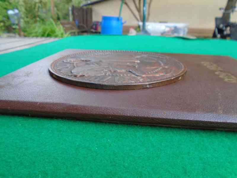 BRONZOVÁ PLAKETA MEDAILE SV. VÁCLAV 929 - 1929 Antonín Mára - foto 11