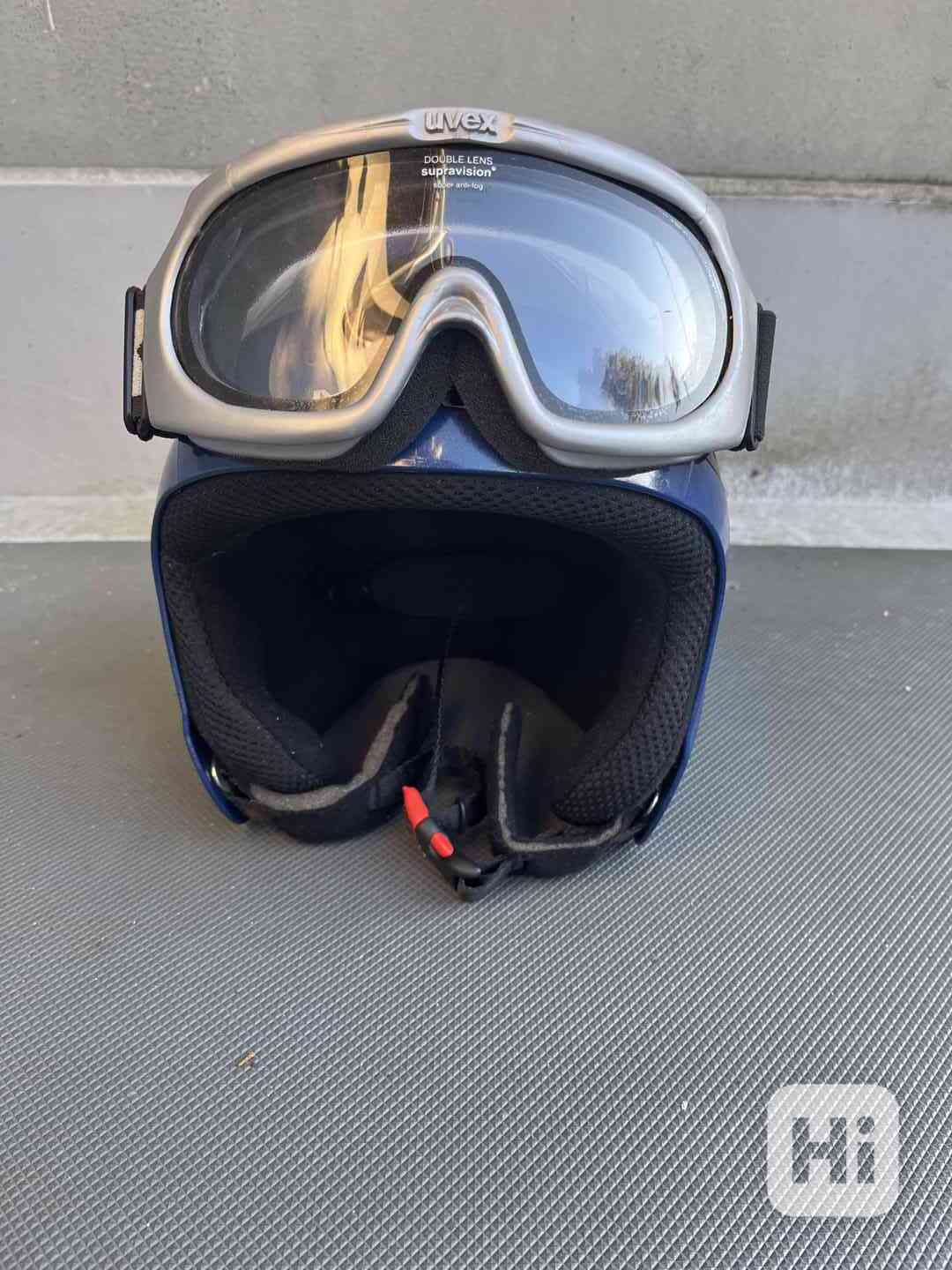 Prodám dětskou lyžařskou helmu+brýle - foto 1