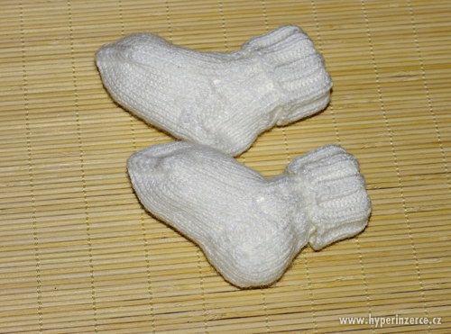 Pletené mimi ponožky NOVÉ - foto 1