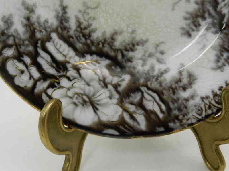 Dekorační hnědý Talíř A. Nowotny Altrohlau Stará role 19cm - foto 2