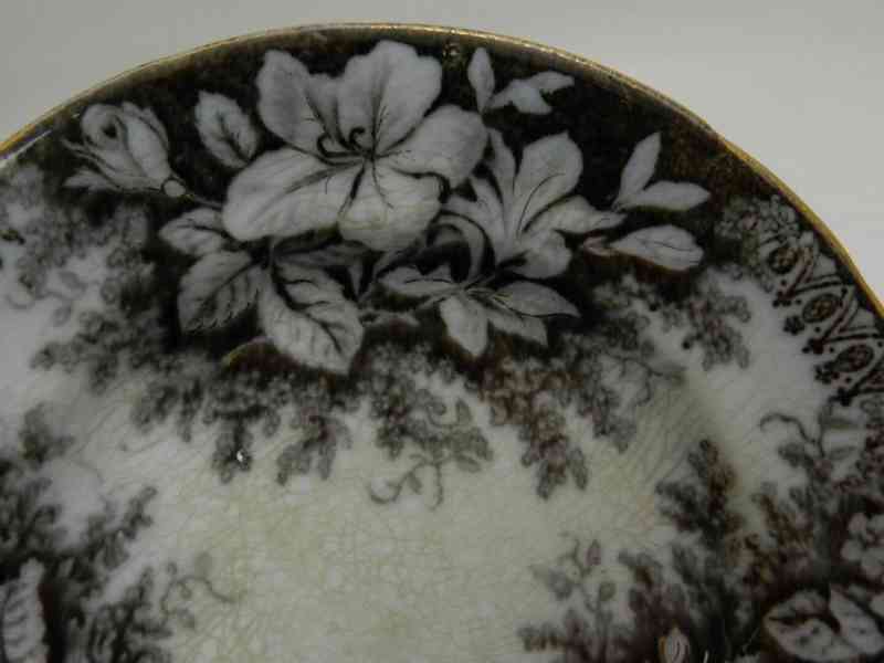 Dekorační hnědý Talíř A. Nowotny Altrohlau Stará role 19cm - foto 3