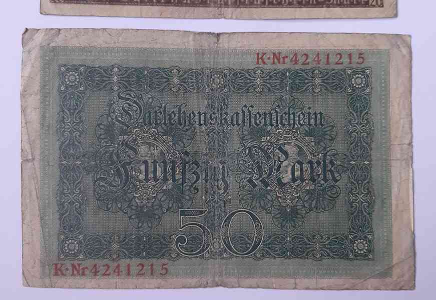 Darlehnskassenschein*5 Mark 1914*20 Mark 1917*50 Mark 1918 - foto 8