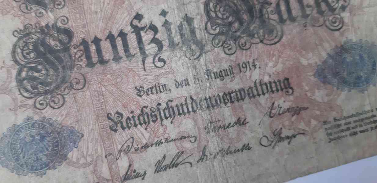 Darlehnskassenschein*5 Mark 1914*20 Mark 1917*50 Mark 1918 - foto 11
