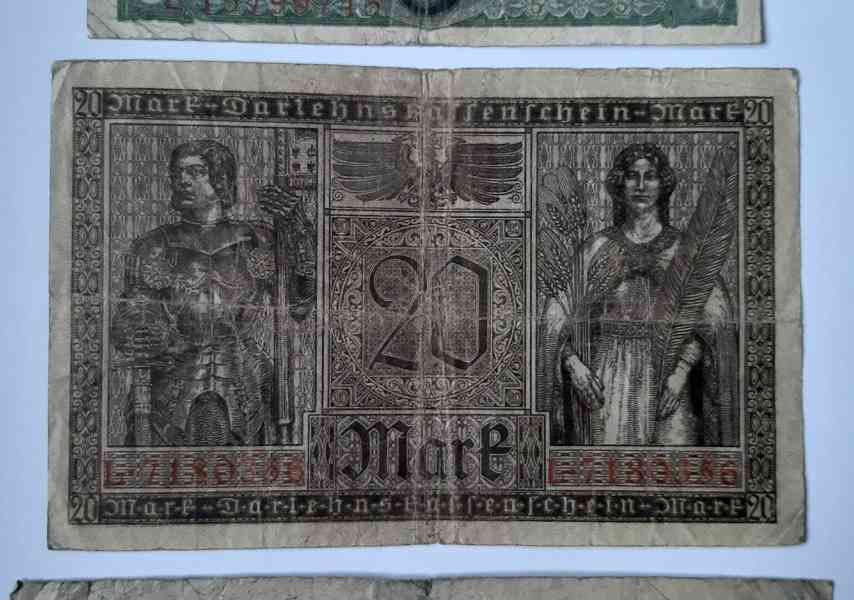 Darlehnskassenschein*5 Mark 1914*20 Mark 1917*50 Mark 1918 - foto 6