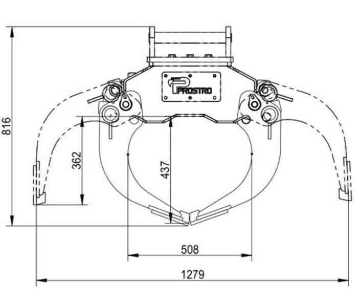 Drapák hydraulický S45 - foto 3