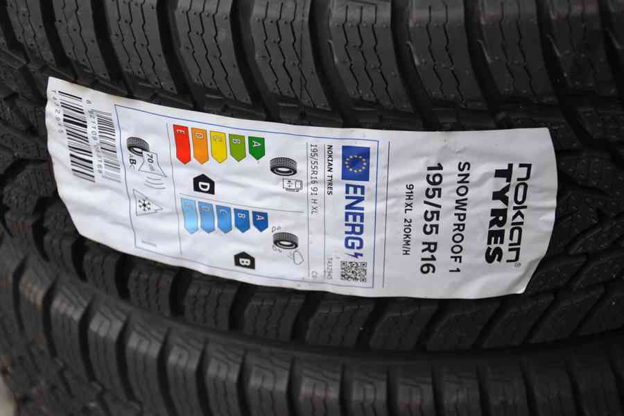 Š.Fabia IV/VW Polo. S.Ibiza -NOVÁ zimní ALU sada 195/55R16 - foto 8