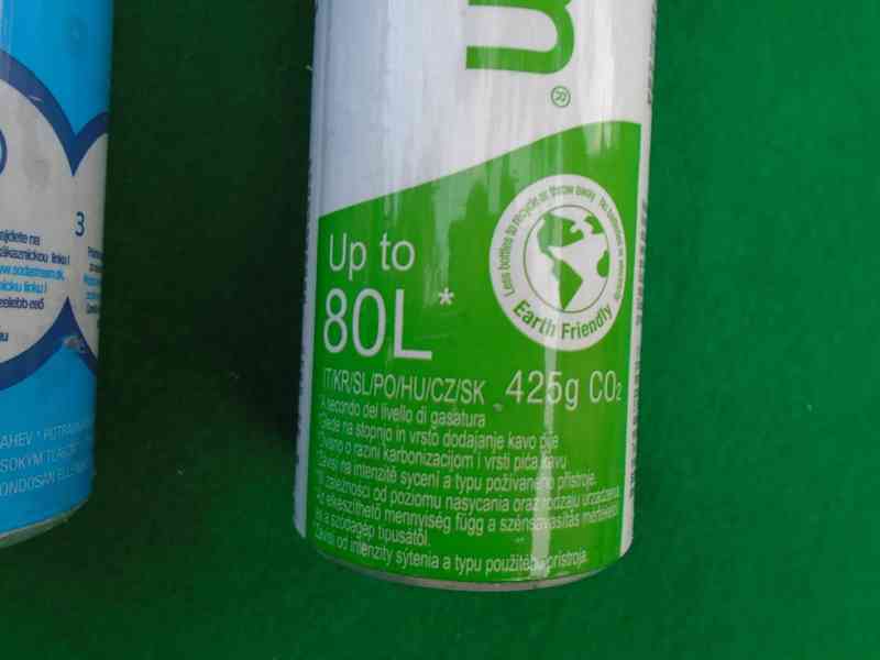 3x bomba bombička Co2 Sodastream pěkné 80L 425g poloprázdné - foto 2
