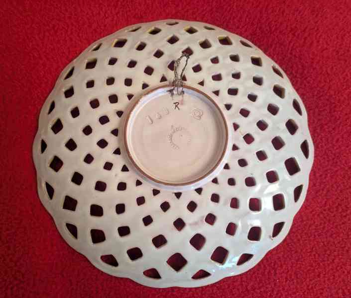 Originální dekorativní retro talíř – Made in Czechoslovakia  - foto 3