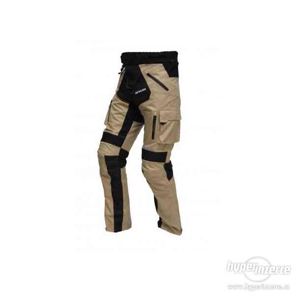 Pánské textilní Moto kalhoty Spark Dakar, pískovo-černé 4XL - foto 1