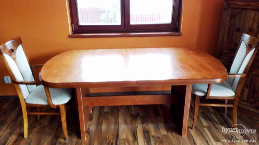 Jídelní stůl dřevěný rozkládací - foto 1