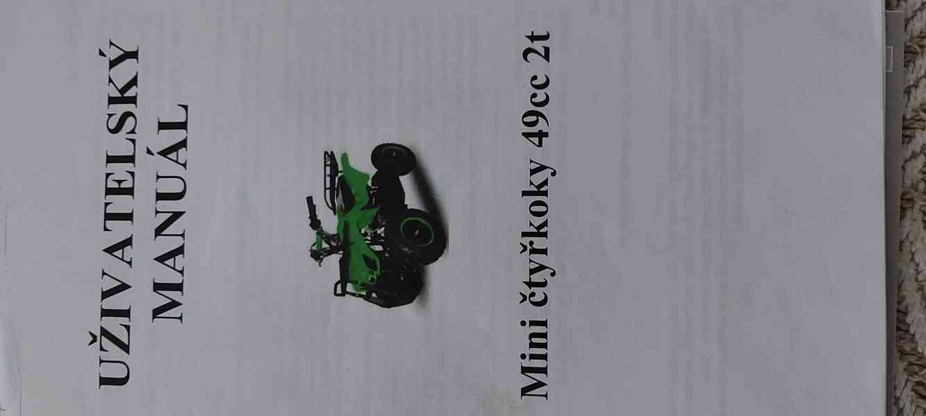 Dětska čtyřkolka 49cc 2T - foto 3