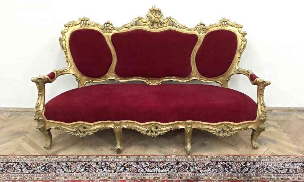 Barokní zámecká sofa - foto 1