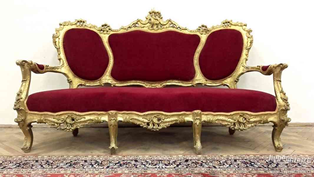 Barokní zámecká sofa - foto 5