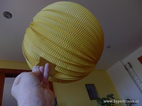 Lampión kulatý žlutý 25 cm - foto 1
