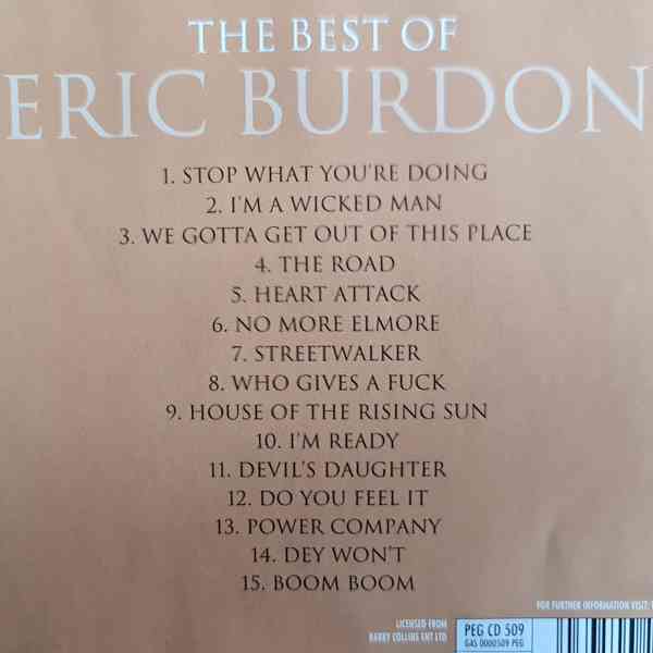 CD - ERIC BURDON / The Best Of E. B. - foto 2