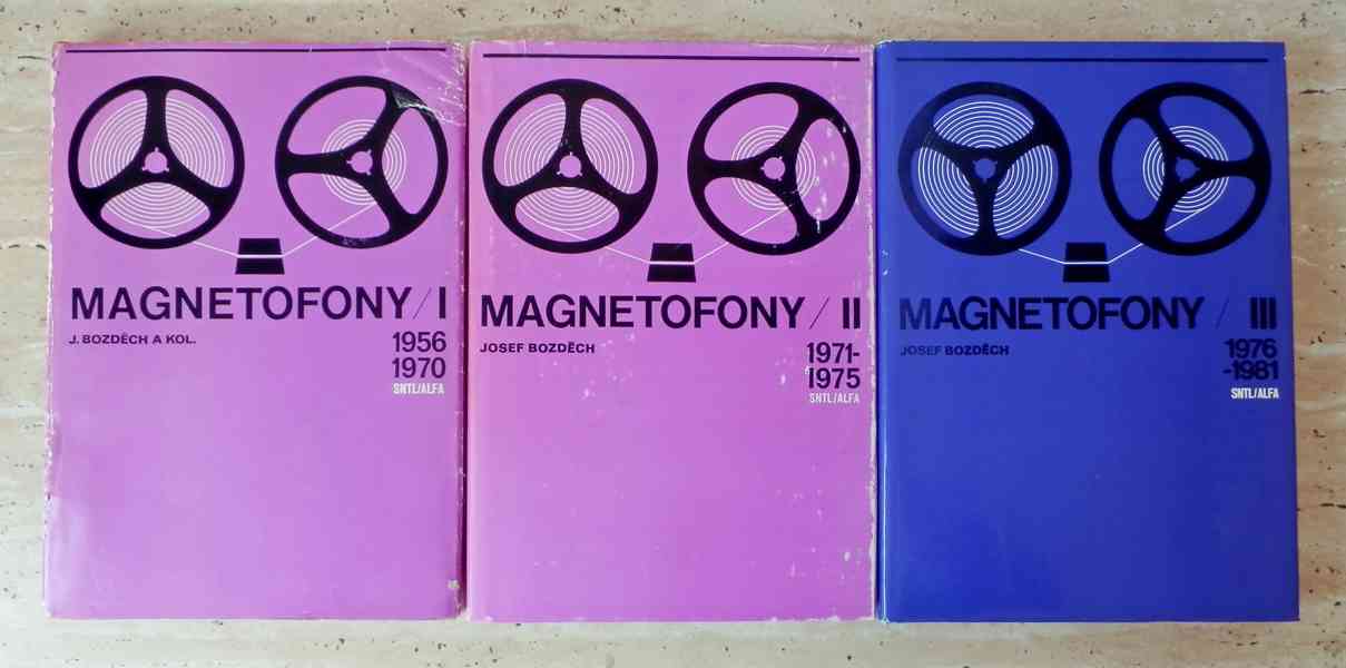 Knihy Magnetofony I, II, II. Schémata zapojení, informace  - foto 1