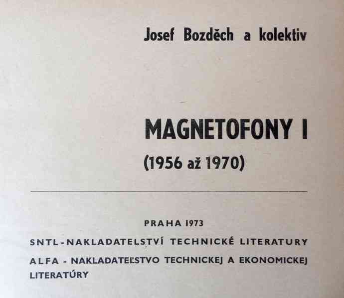 Knihy Magnetofony I, II, II. Schémata zapojení, informace  - foto 5