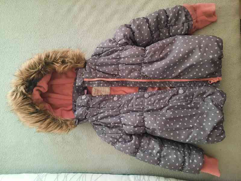 Dívčí zimní bunda – vel. 92 – zn. Takko - foto 2