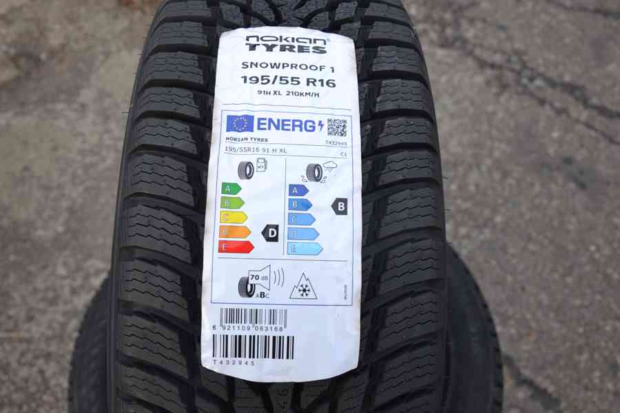 Nové zimní pneu  195/55 R16 Nokian Snowproof 1 - foto 5