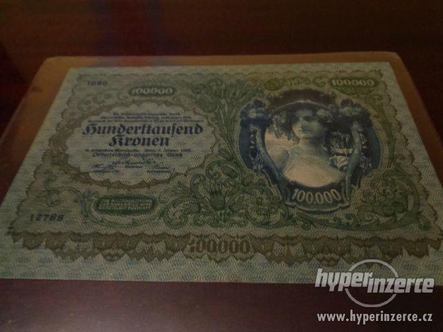 Predam Original UNC 100 000 Kronen 1922 - foto 2