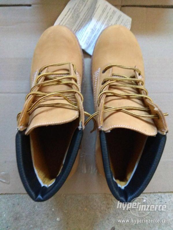 Nové pánské kožené pracovní boty farmářky - č. 43 - foto 2