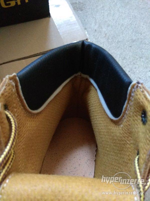 Nové pánské kožené pracovní boty farmářky - č. 43 - foto 8