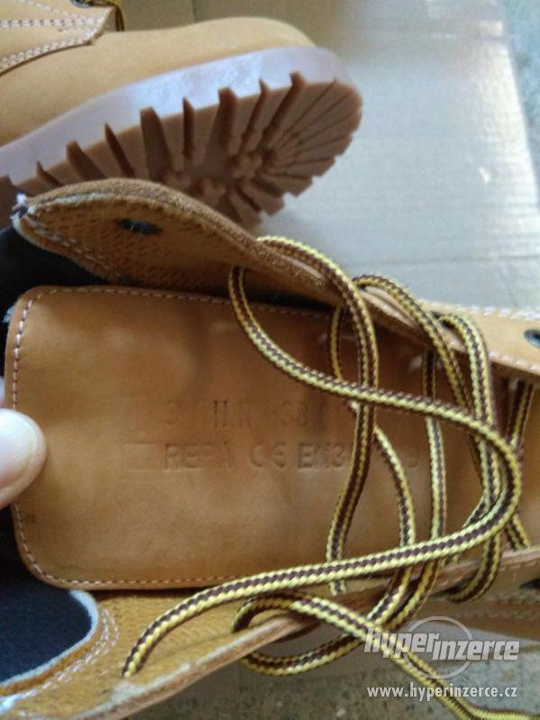 Nové pánské kožené pracovní boty farmářky - č. 43 - foto 9