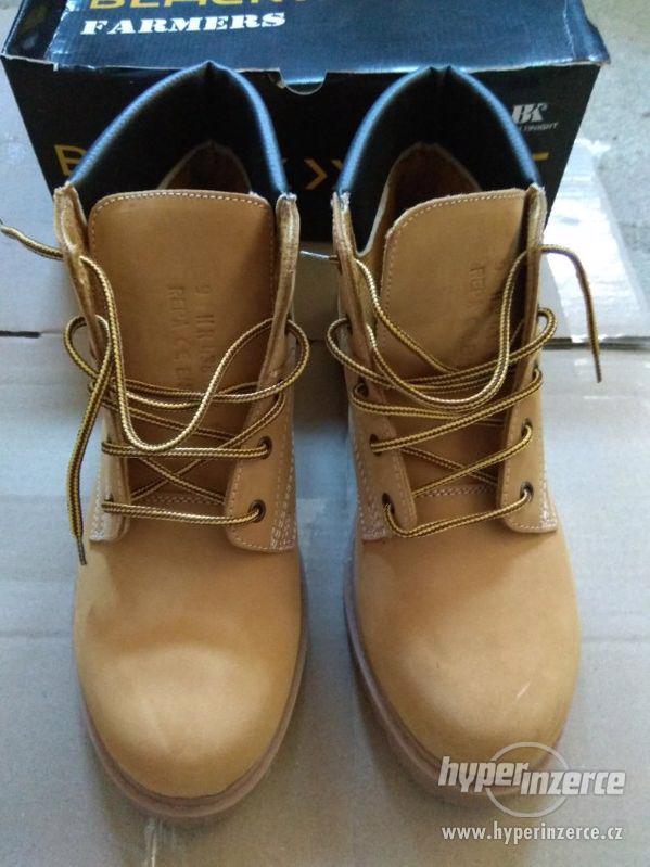 Nové pánské kožené pracovní boty farmářky - č. 43 - foto 11