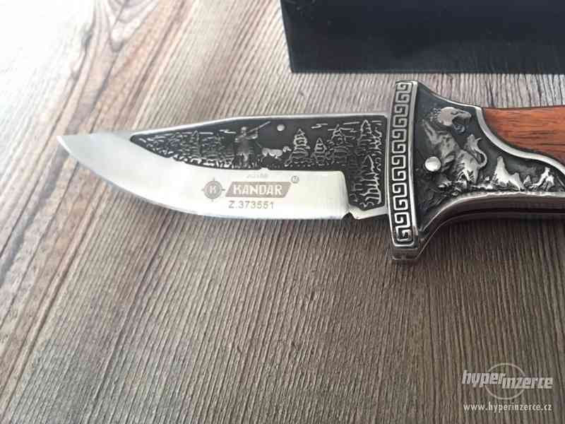 Myslivecký nůž Kandar 14,5cm čepel, zdobený - foto 2