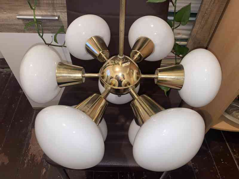 Retro lustr SPUTNIK, Kamenický Šenov 70.léta - foto 5