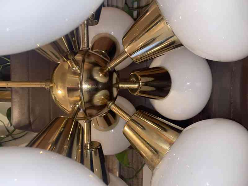 Retro lustr SPUTNIK, Kamenický Šenov 70.léta - foto 3