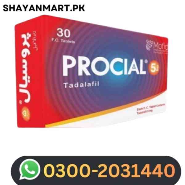 Procial 5mg Tadalafil Tablets in Sukkur=0300-20`31`440. - foto 1
