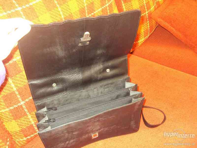Kožená kabelka - černá - foto 2