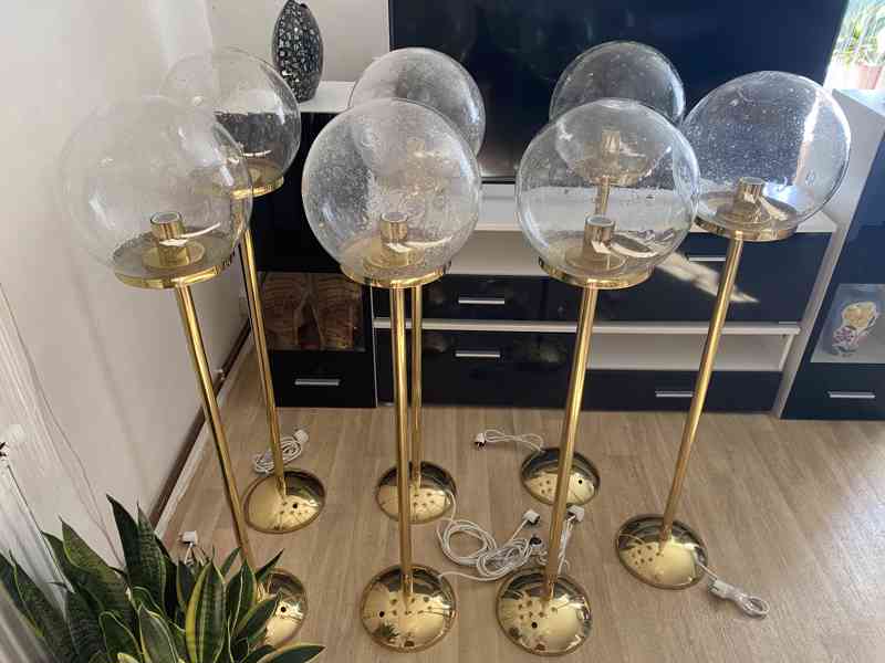 Podlahová stojací lampa Kamenický Šenov 70.léta - foto 22