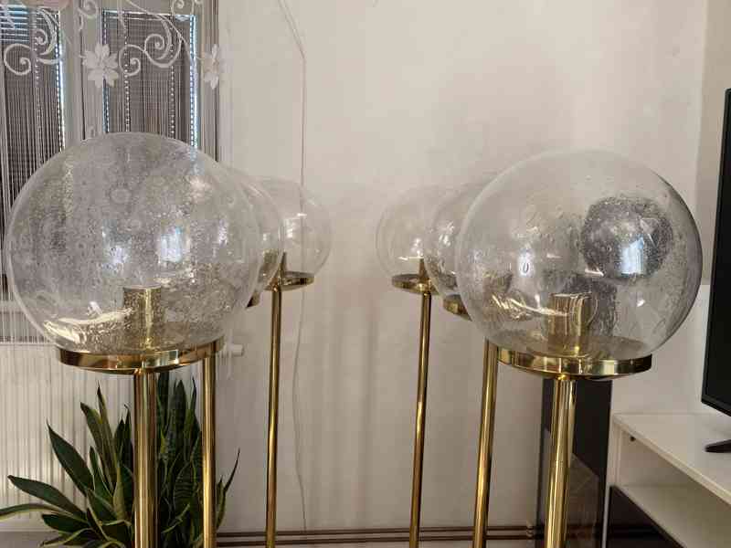 Podlahová stojací lampa Kamenický Šenov 70.léta - foto 11