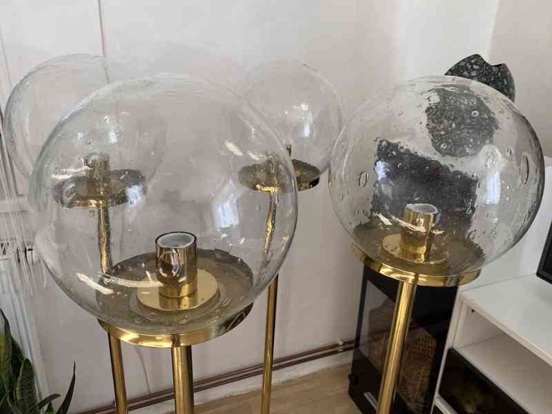 Podlahová stojací lampa Kamenický Šenov 70.léta - foto 14