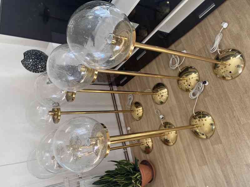 Podlahová stojací lampa Kamenický Šenov 70.léta - foto 3