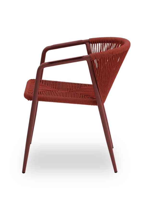 Technoratanová židle LUIGI červená - foto 3