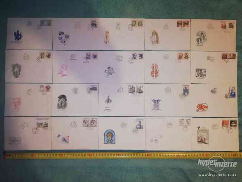 Obálky se známkami, s obrázky a razítky - 96 ks - foto 1