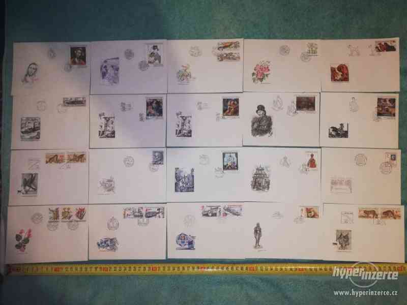 Obálky se známkami, s obrázky a razítky - 96 ks - foto 2